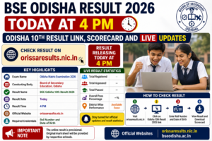 BSE Odisha Result 2026