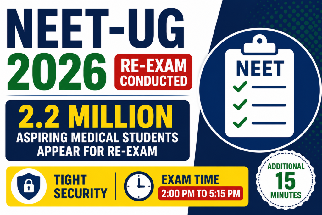 NEET UG 2026 Re-Exam Conducted Under Tight Security
