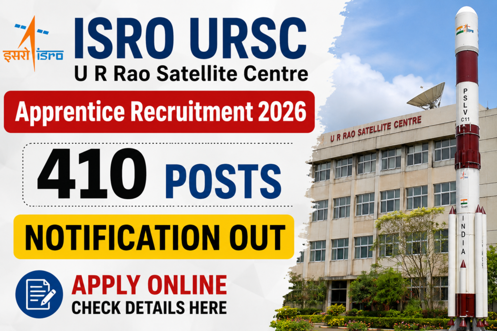 ISRO URSC Apprentice Recruitment 2026