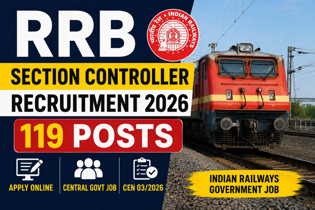 RRB Section Controller Recruitment 2026