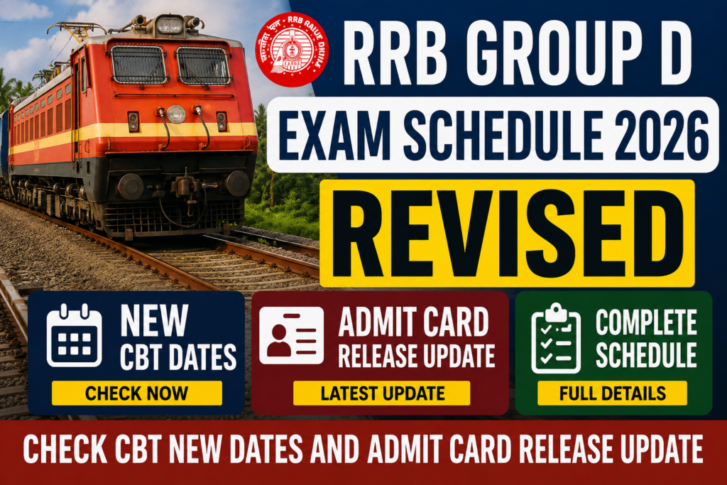 Railway Exam Schedule 2026 Update