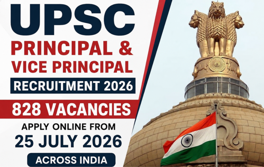 UPSC Principal & Vice Principal Recruitment 2026