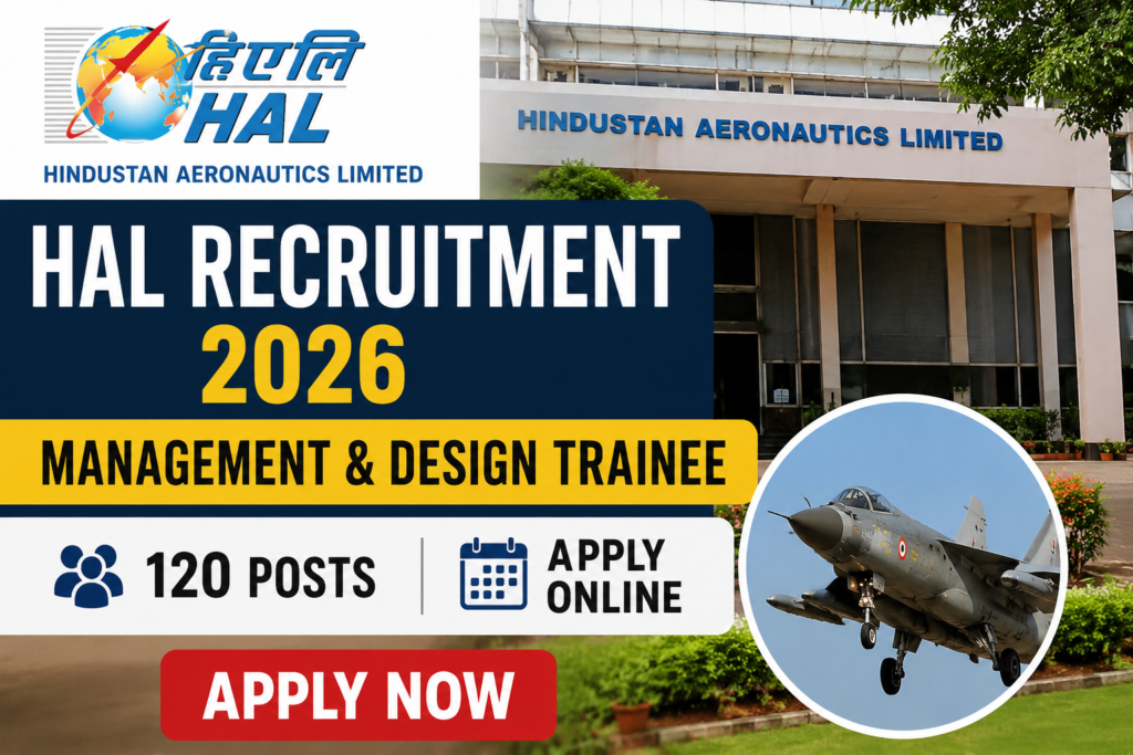 HAL Recruitment 2026 Poster