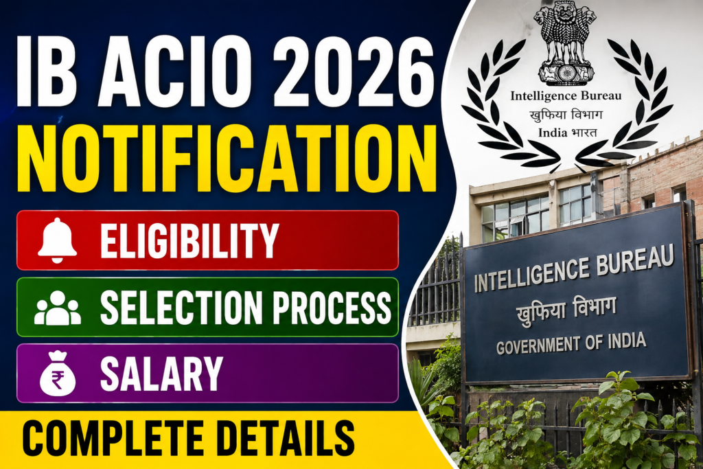 IB ACIO 2026 Notification Details