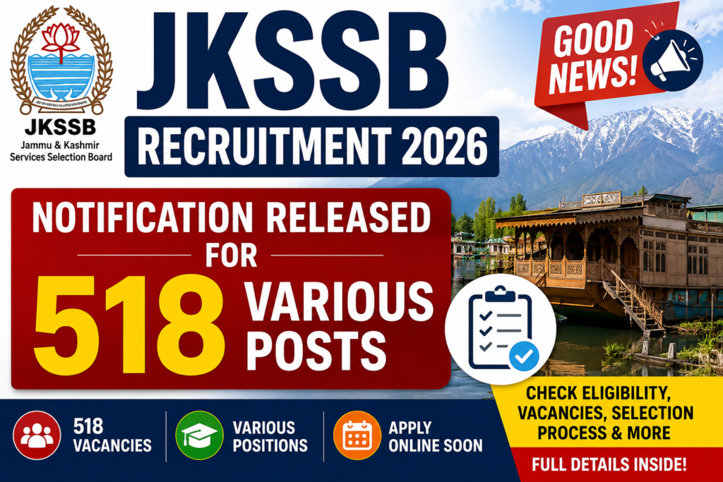 JKSSB Recruitment 2026