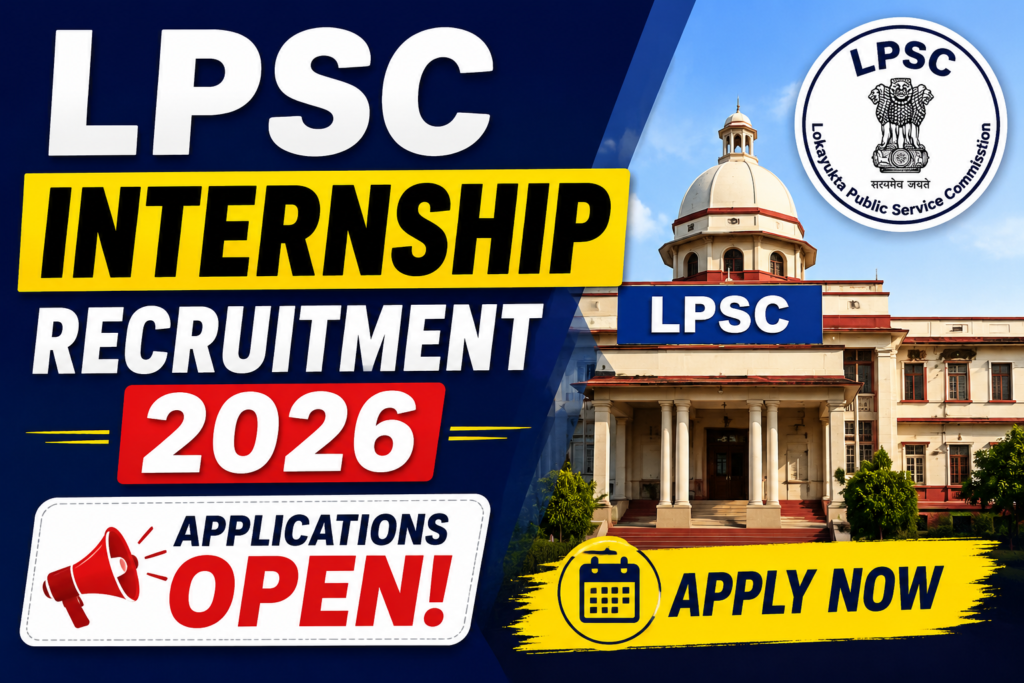 LPSC Internship Recruitment 2026 — Applications Open