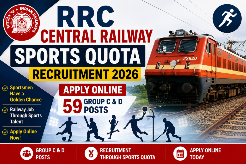 Railway Sports Quota Recruitment 2026