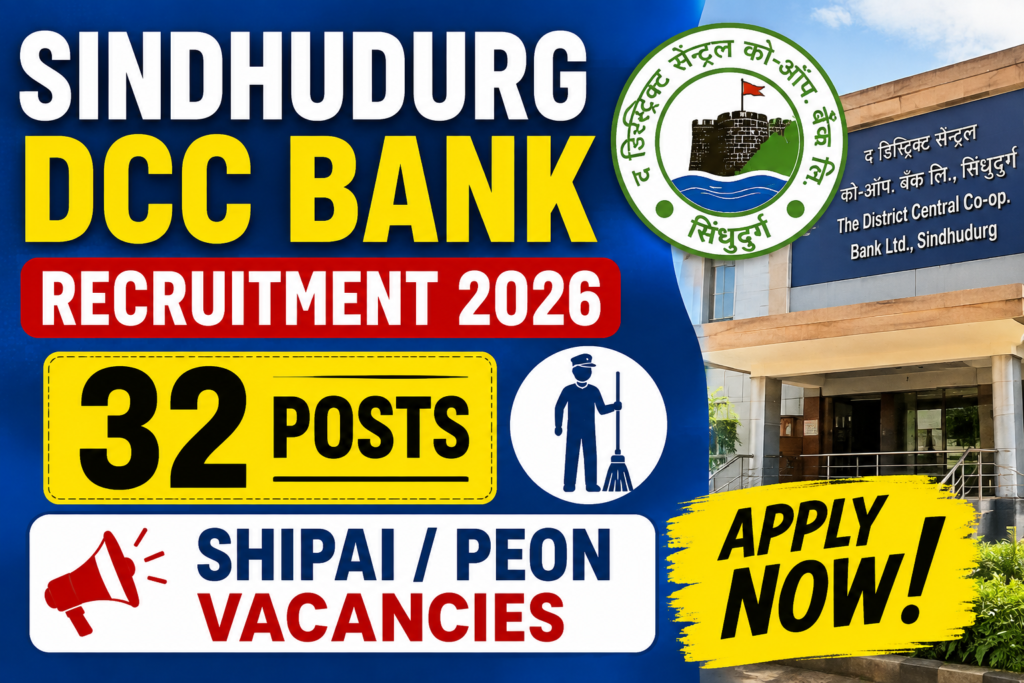 Sindhudurg DCC Bank Recruitment 2026